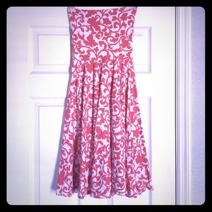 J Crew coral floral dress/skirt